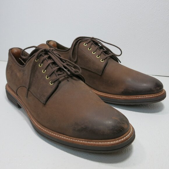 UGG Australia Mens Jovin 1018689 Brown Leather Oxford Treadlite Shoes US Men 13 - Picture 4 of 7
